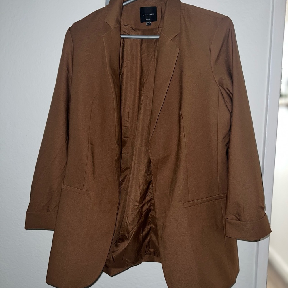 Brown blazer